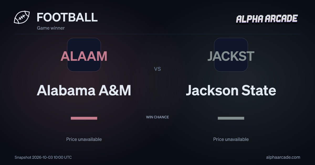 FOOTBALL: Alabama A&M — / Jackson State —