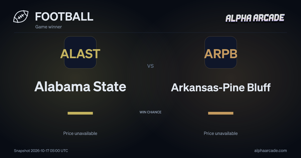 FOOTBALL: Alabama State — / Arkansas-Pine Bluff —