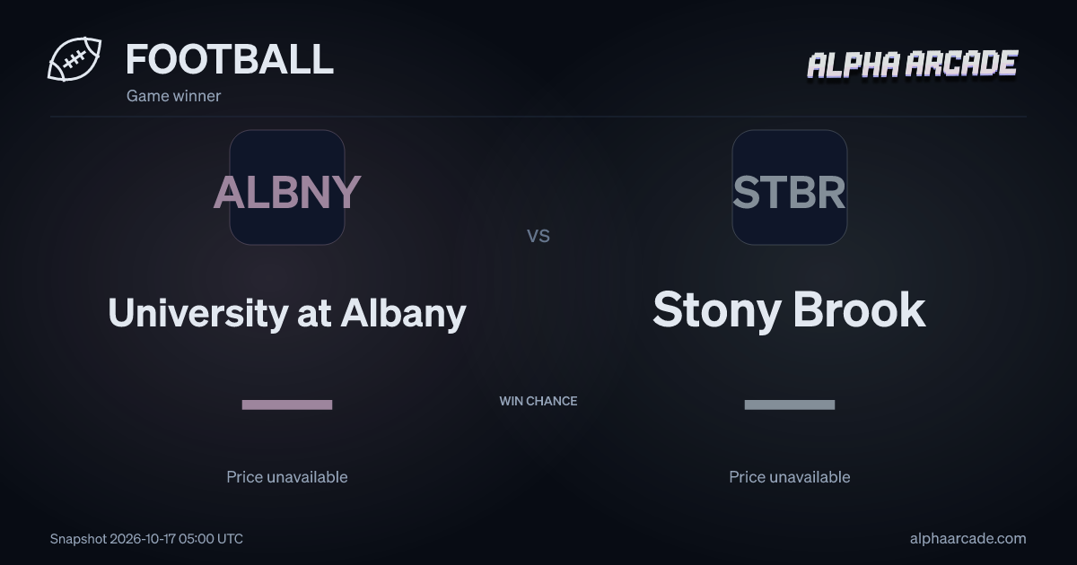 FOOTBALL: University at Albany — / Stony Brook —