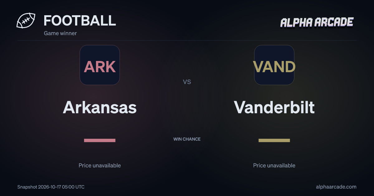 FOOTBALL: Arkansas — / Vanderbilt —