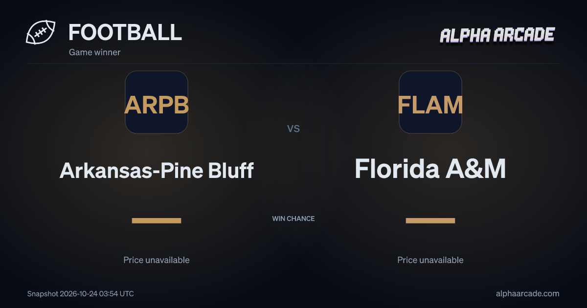 FOOTBALL: Arkansas-Pine Bluff — / Florida A&M —