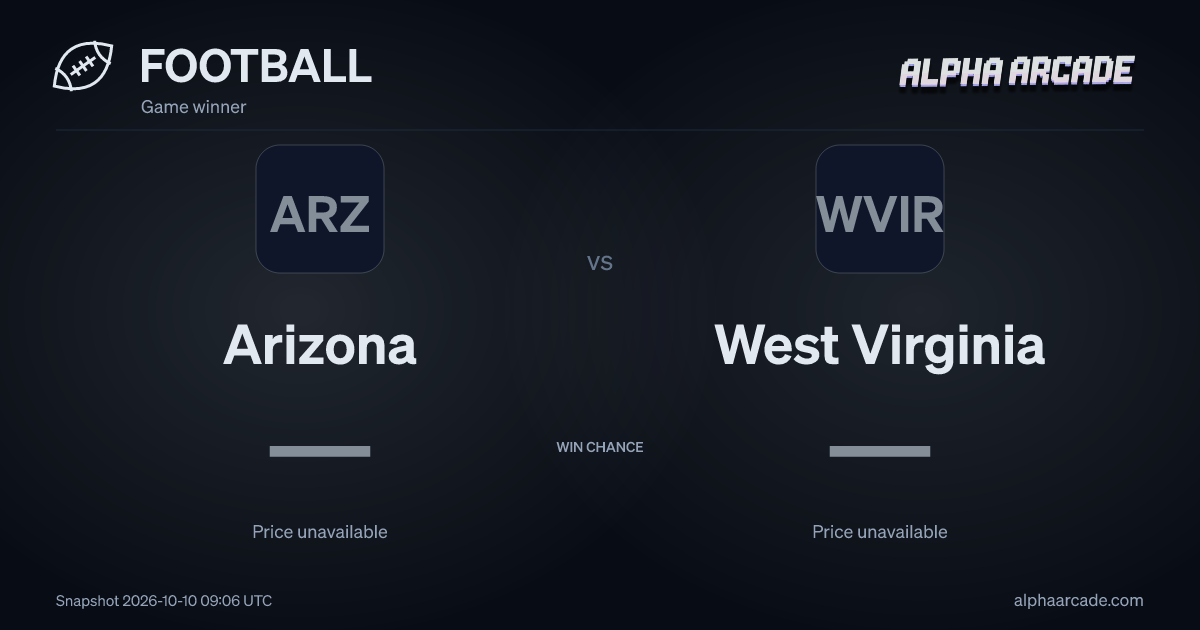 FOOTBALL: Arizona — / West Virginia —
