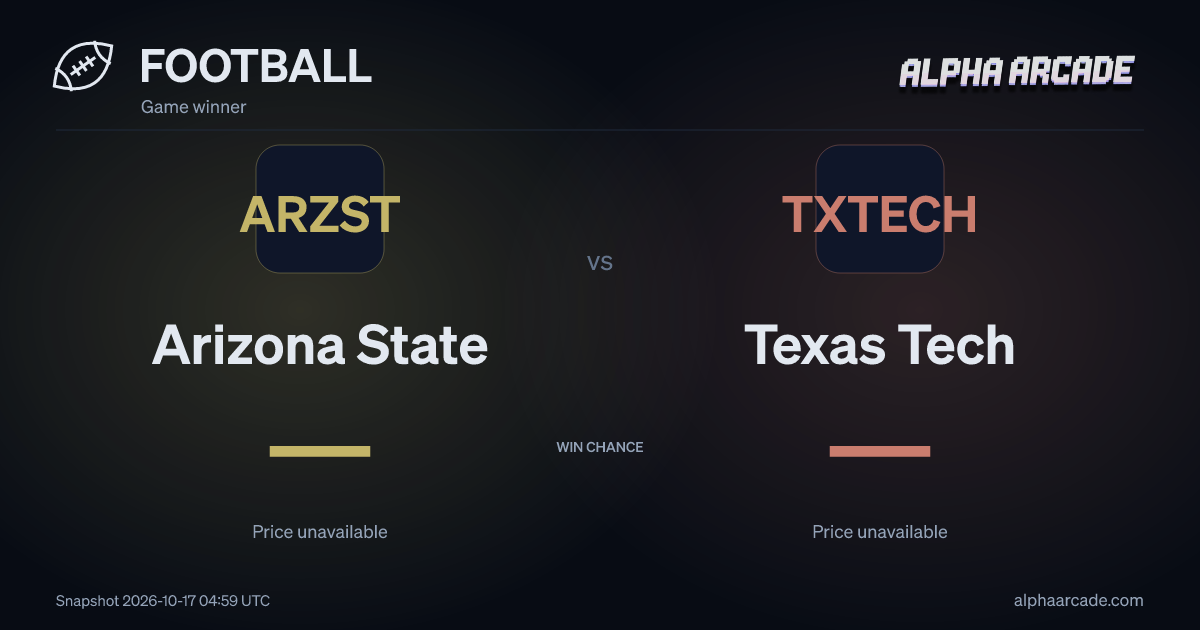 FOOTBALL: Arizona State — / Texas Tech —