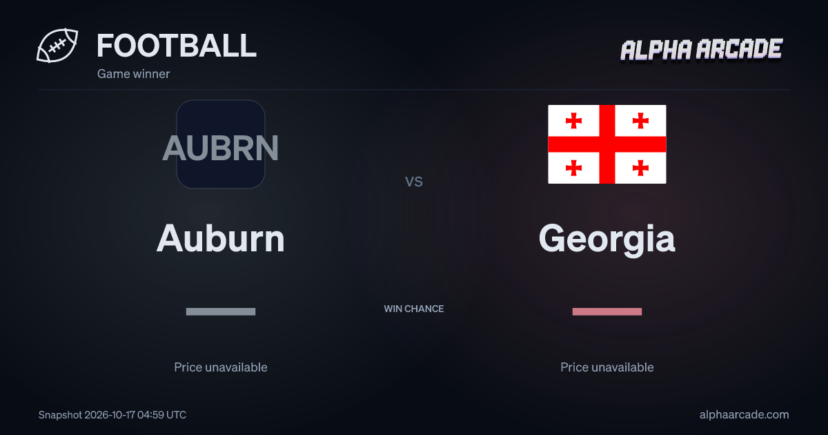 FOOTBALL: Auburn — / Georgia —