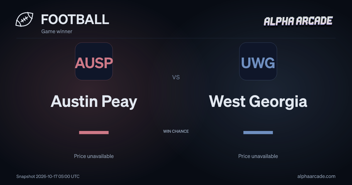FOOTBALL: Austin Peay — / West Georgia —