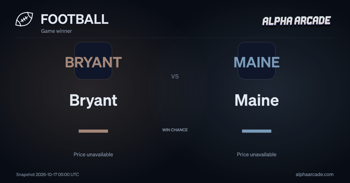 FOOTBALL: Bryant — / Maine —