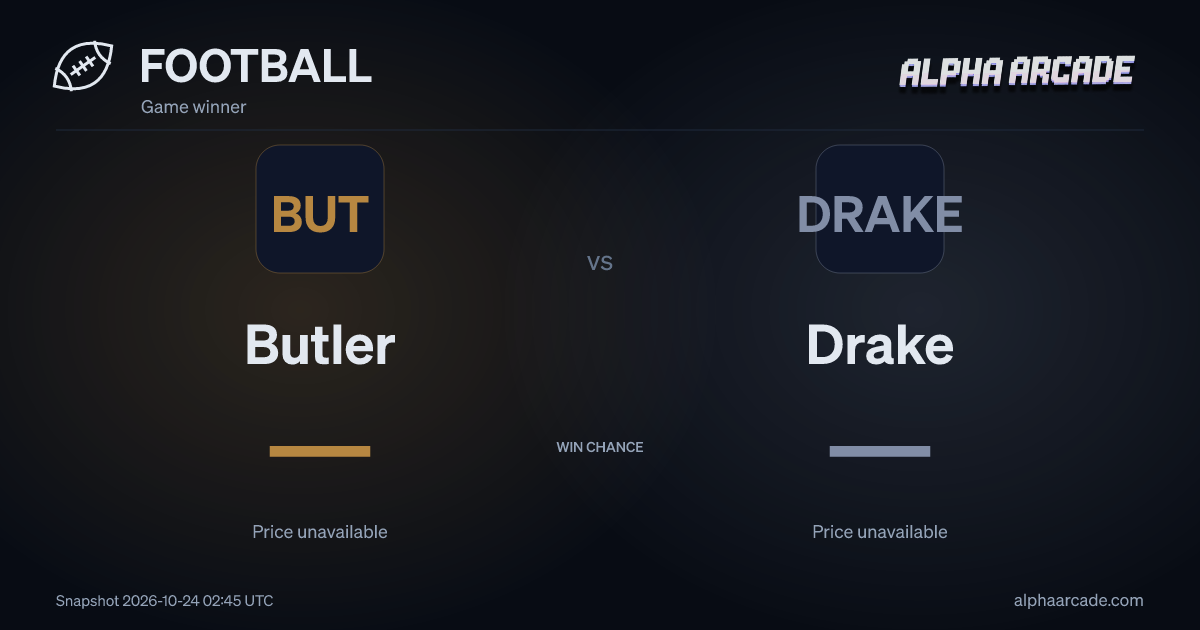 FOOTBALL: Butler — / Drake —
