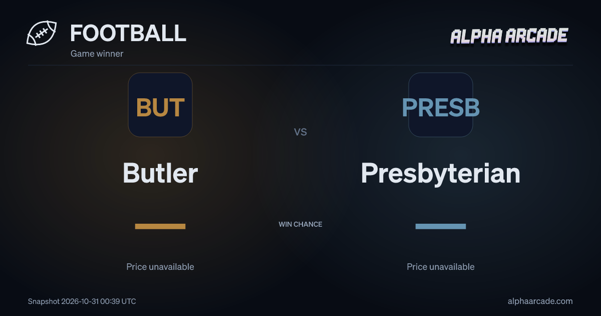 FOOTBALL: Butler — / Presbyterian —