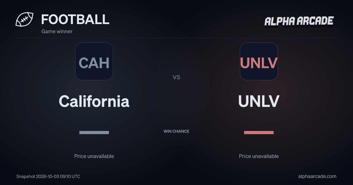 FOOTBALL: California — / UNLV —