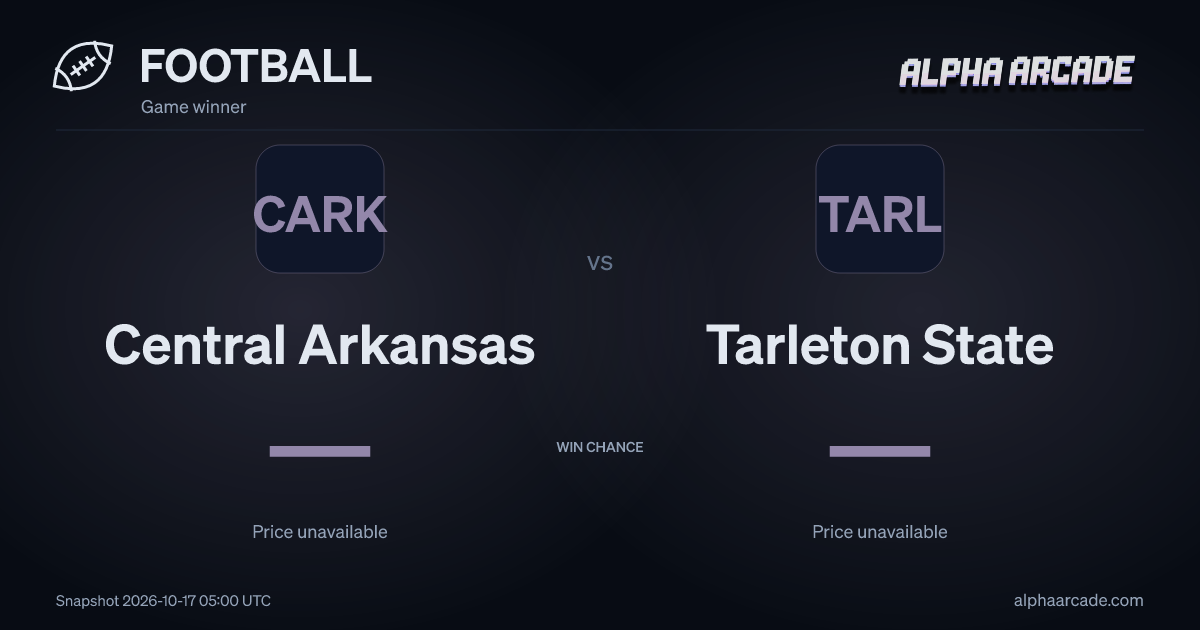 FOOTBALL: Central Arkansas — / Tarleton State —