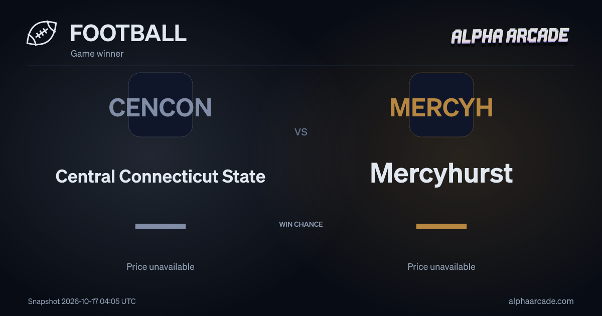 FOOTBALL: Central Connecticut State — / Mercyhurst —
