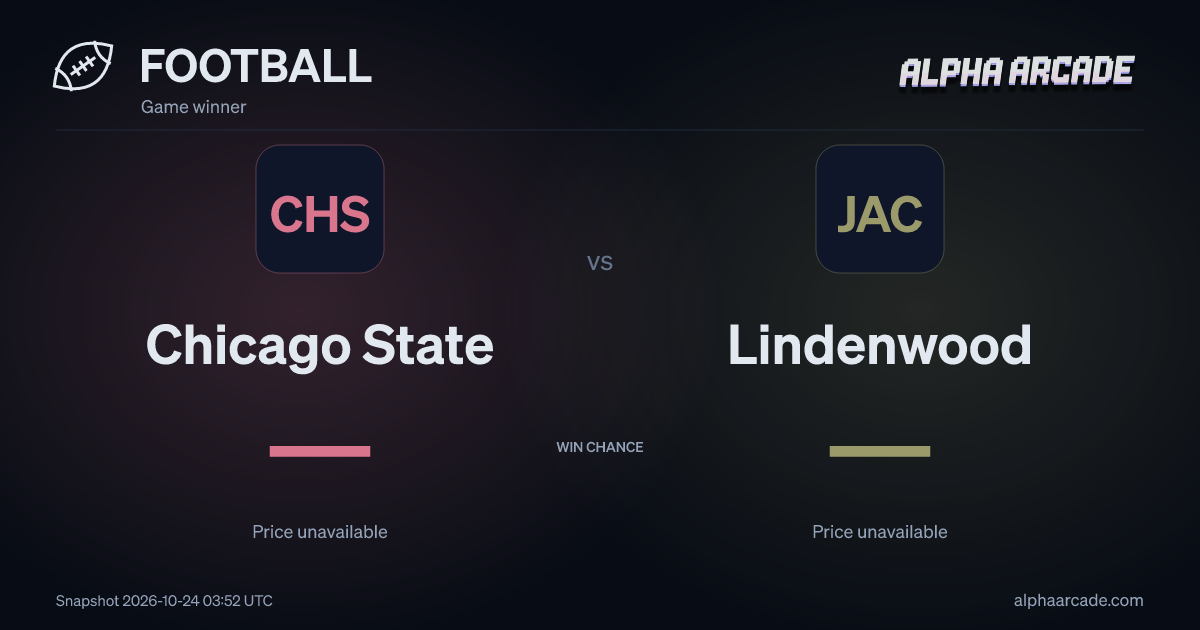 FOOTBALL: Chicago State — / Lindenwood —