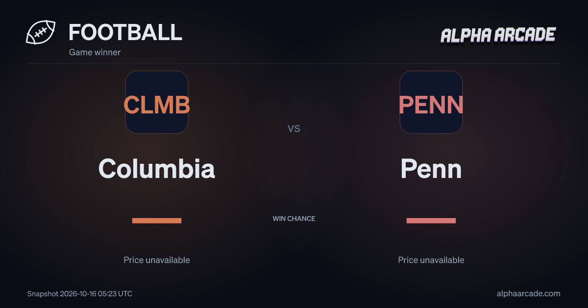 FOOTBALL: Columbia — / Penn —