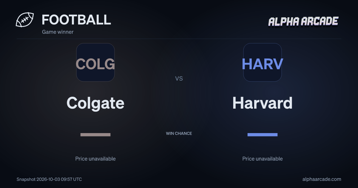 FOOTBALL: Colgate — / Harvard —