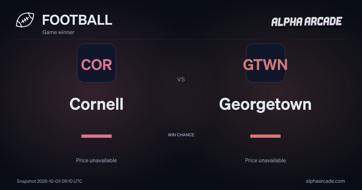 FOOTBALL: Cornell — / Georgetown —
