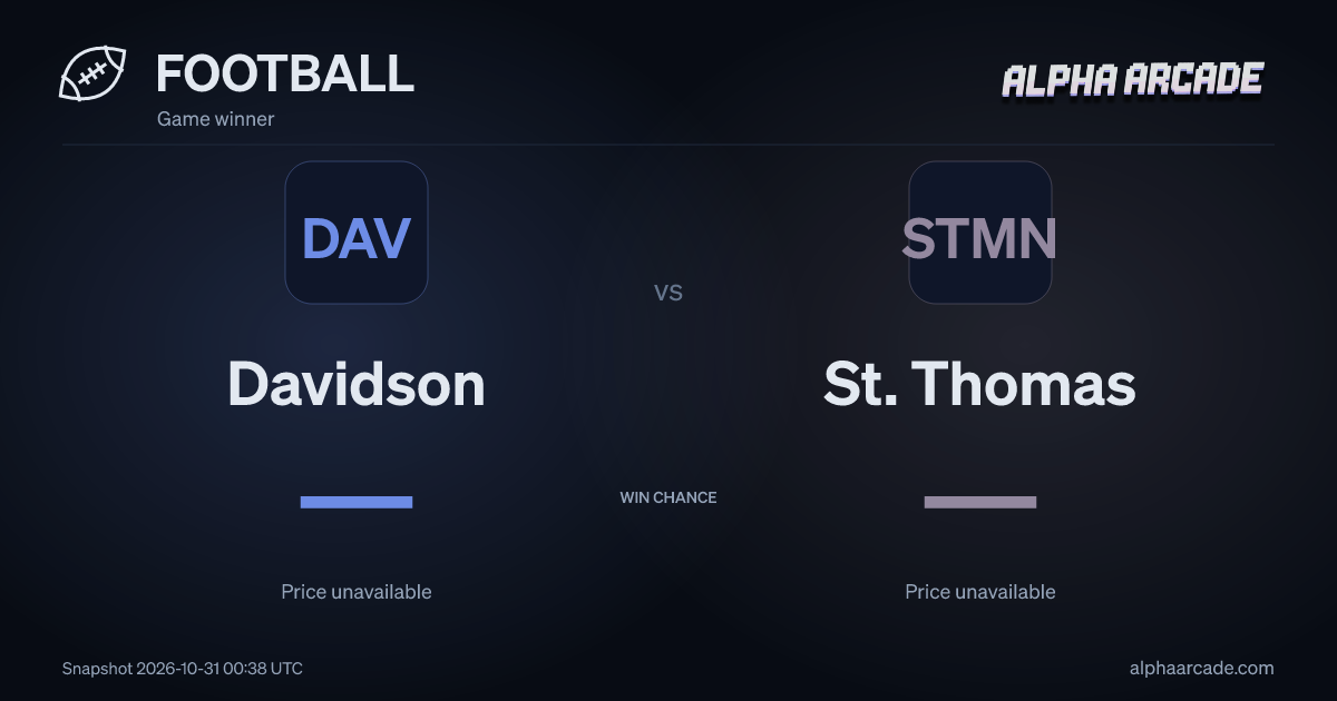 FOOTBALL: Davidson — / St. Thomas —