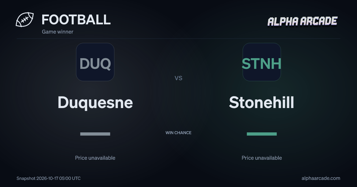 FOOTBALL: Duquesne — / Stonehill —
