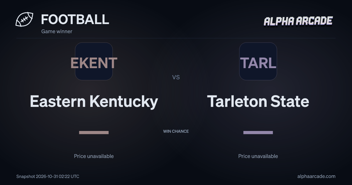 FOOTBALL: Eastern Kentucky — / Tarleton State —