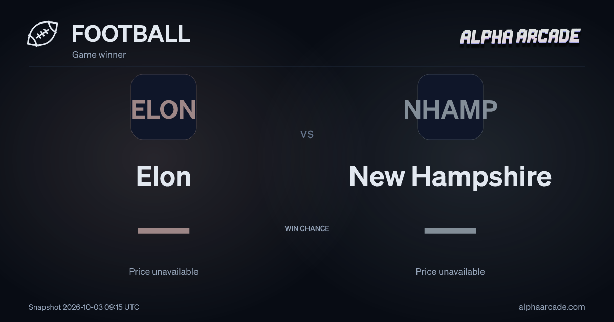 FOOTBALL: Elon — / New Hampshire —
