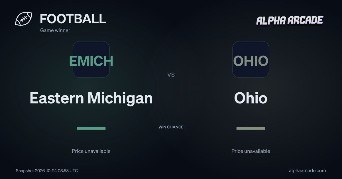 FOOTBALL: Eastern Michigan — / Ohio —