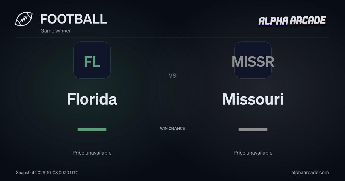 FOOTBALL: Florida — / Missouri —
