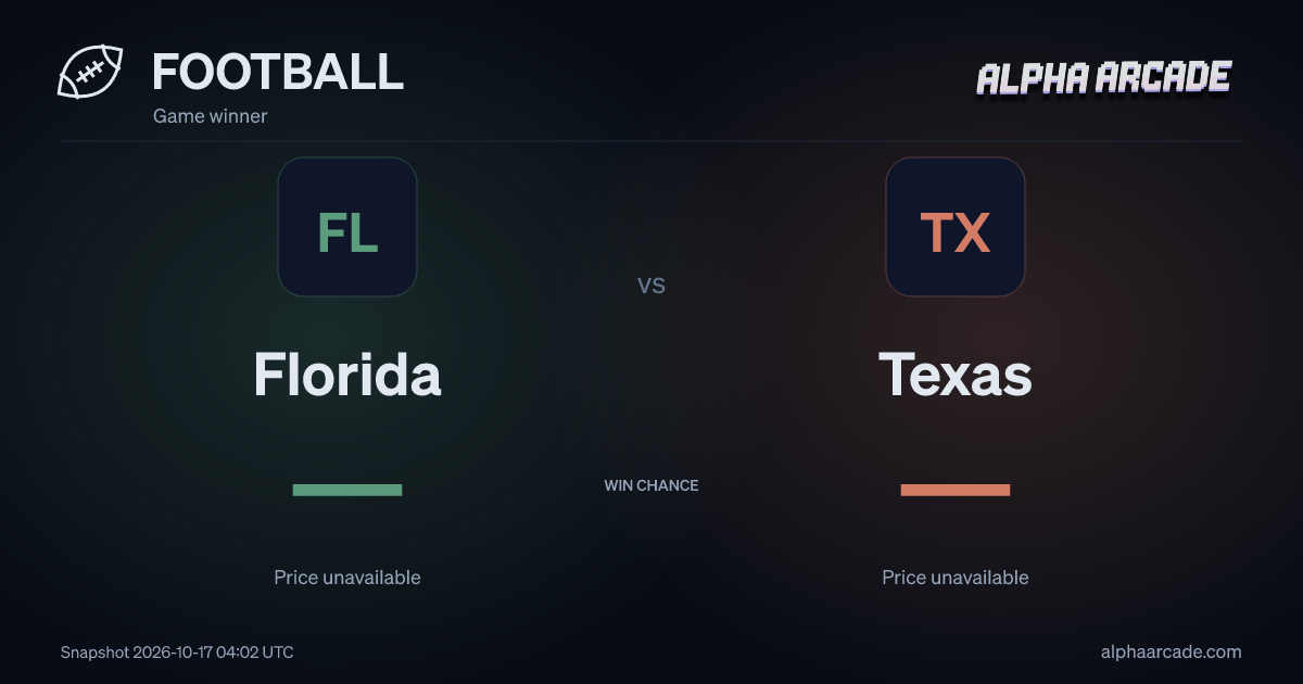 FOOTBALL: Florida — / Texas —