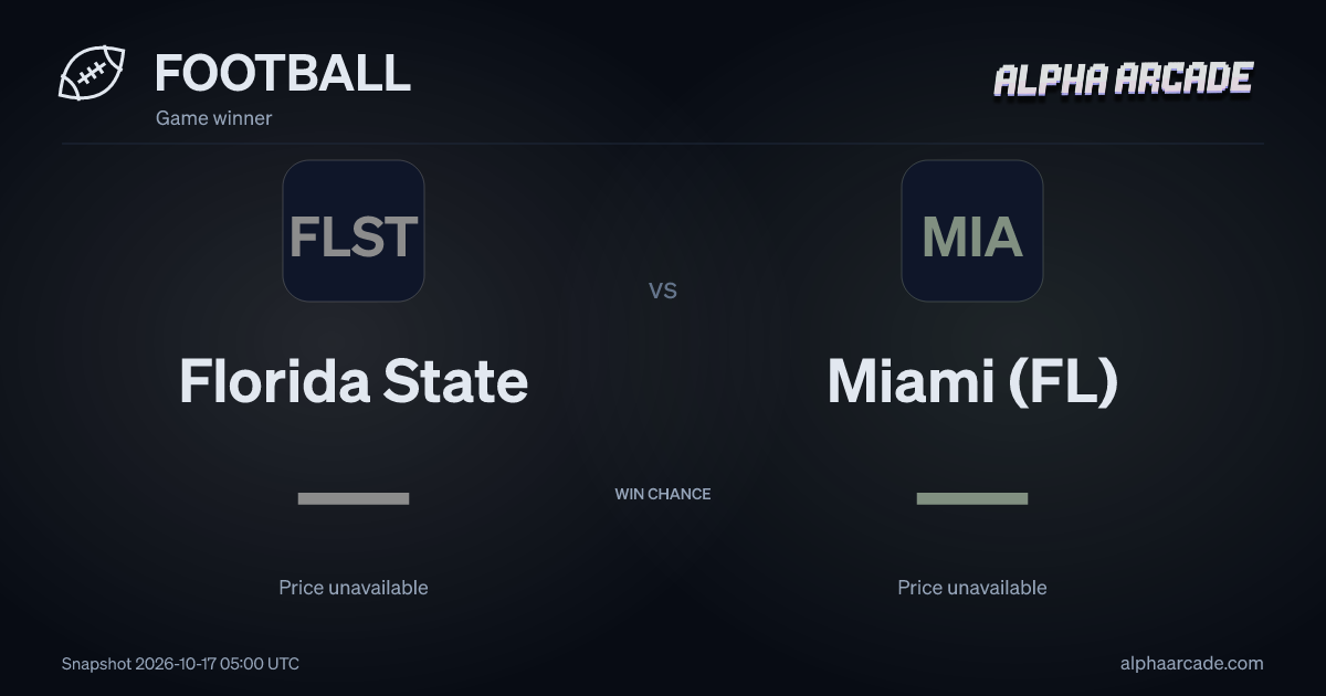 FOOTBALL: Florida State — / Miami (FL) —