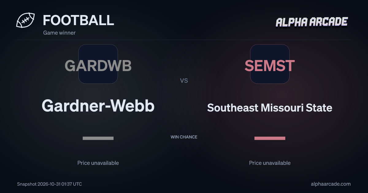FOOTBALL: Gardner-Webb — / Southeast Missouri State —