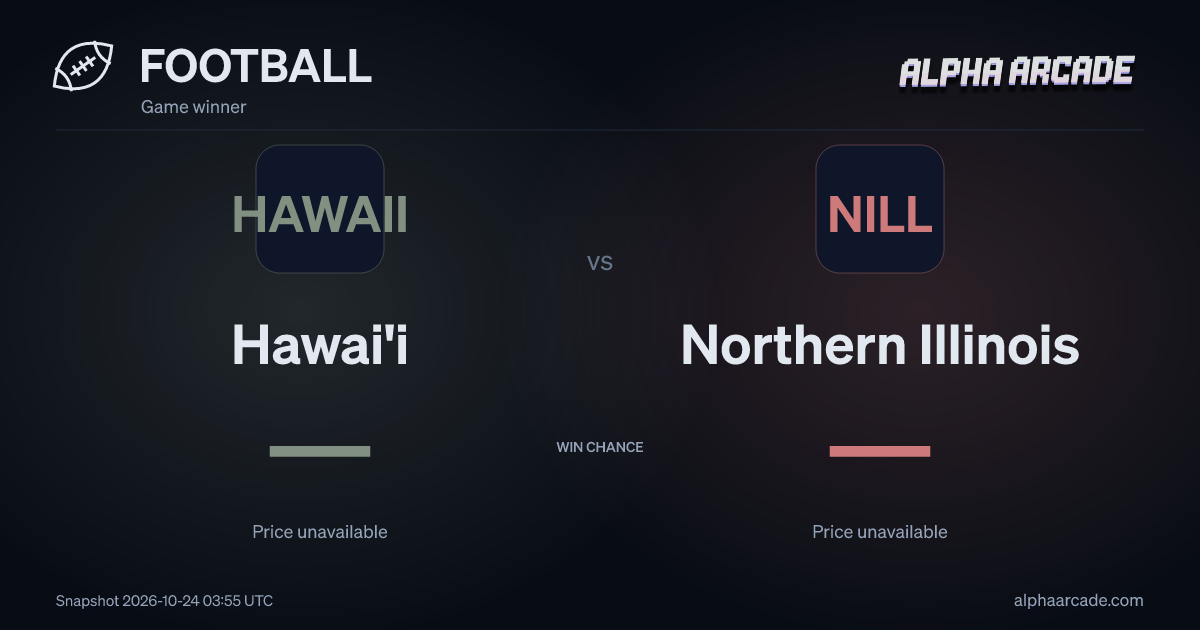 FOOTBALL: Hawai'i — / Northern Illinois —