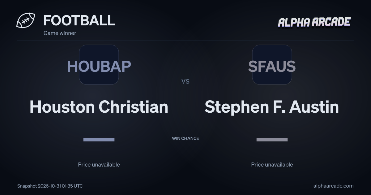 FOOTBALL: Houston Christian — / Stephen F. Austin —