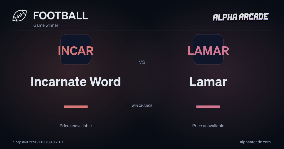 FOOTBALL: Incarnate Word — / Lamar —