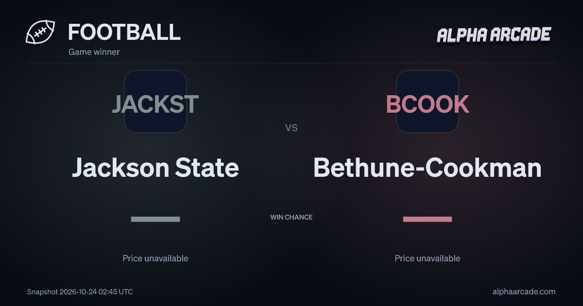 FOOTBALL: Jackson State — / Bethune-Cookman —