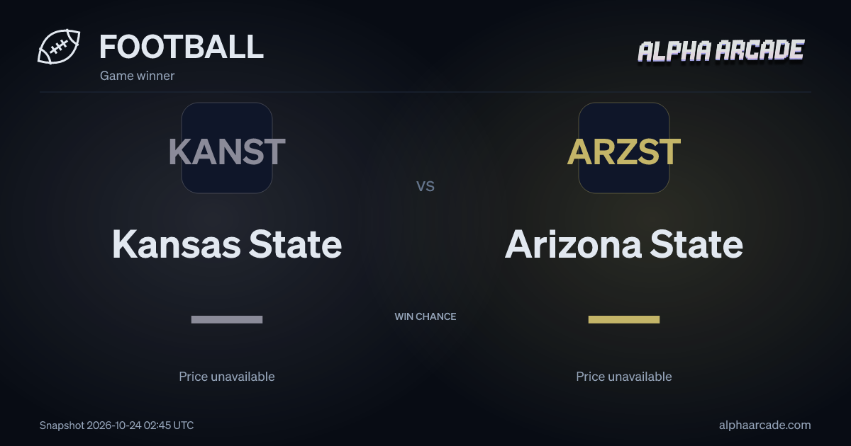 FOOTBALL: Kansas State — / Arizona State —