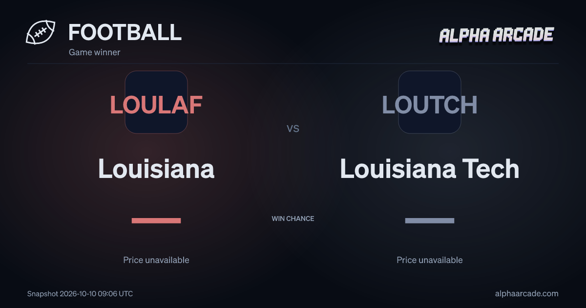 FOOTBALL: Louisiana — / Louisiana Tech —