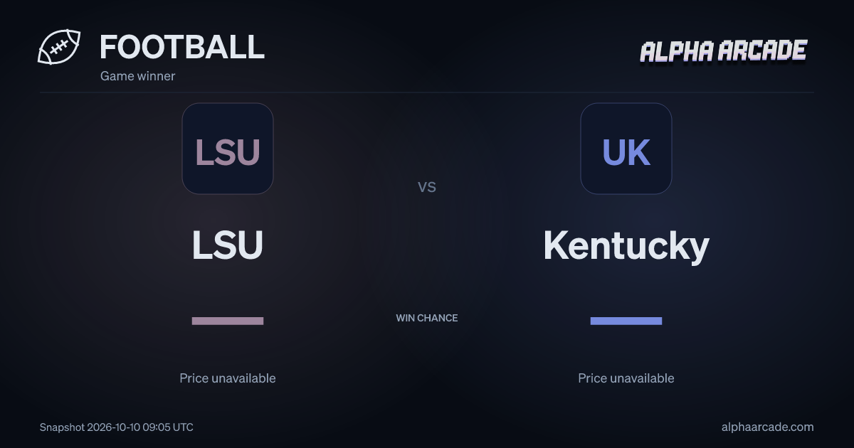 FOOTBALL: LSU — / Kentucky —