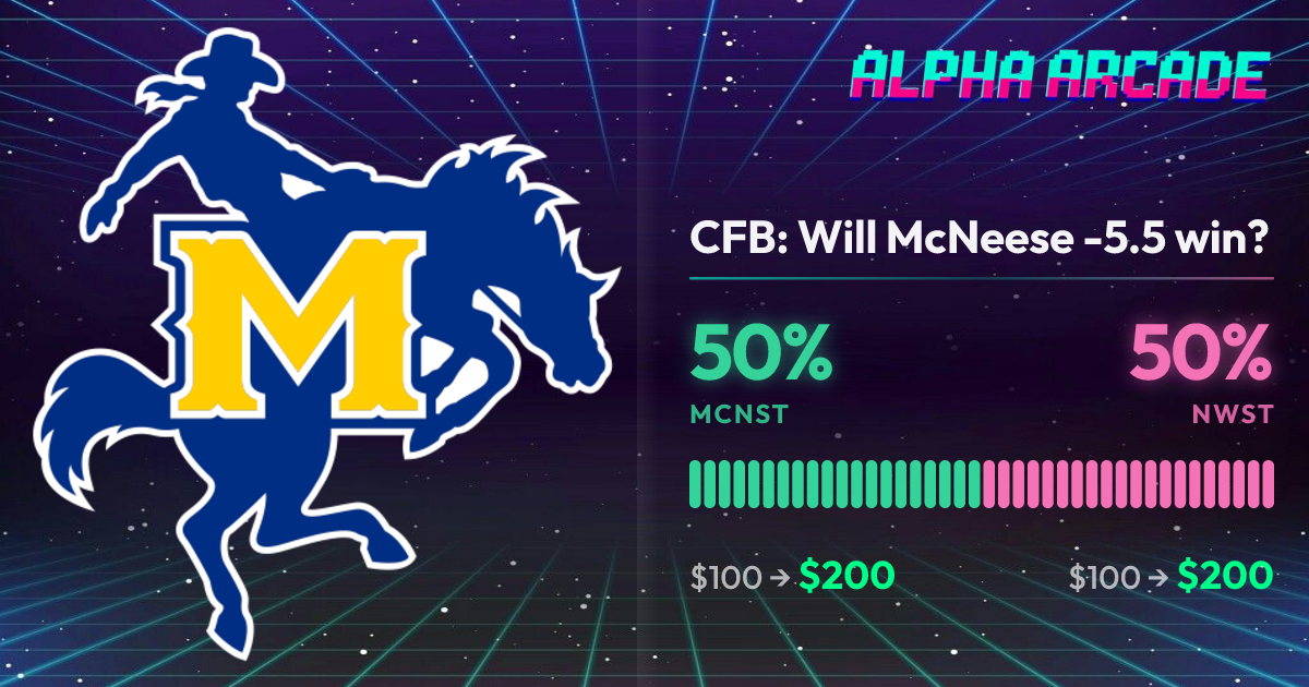 YES 50% / NO 50%