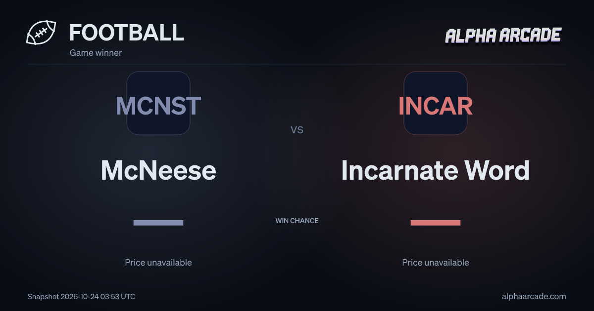 FOOTBALL: McNeese — / Incarnate Word —