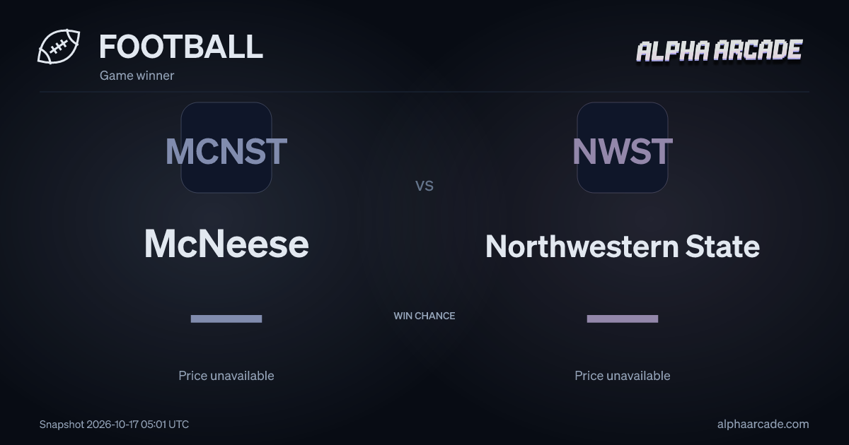 FOOTBALL: McNeese — / Northwestern State —