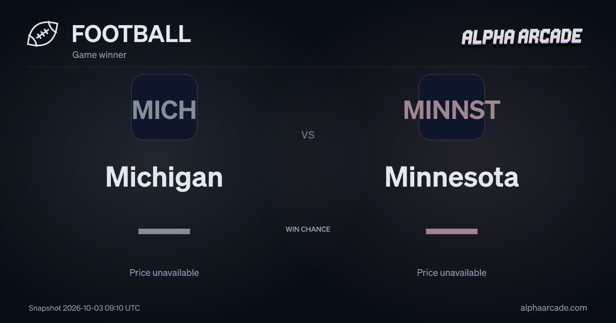 FOOTBALL: Michigan — / Minnesota —