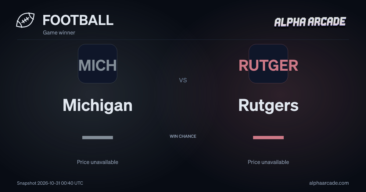 FOOTBALL: Michigan — / Rutgers —