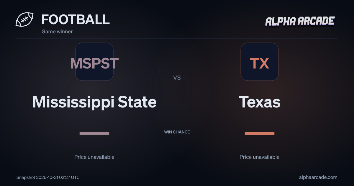 FOOTBALL: Mississippi State — / Texas —