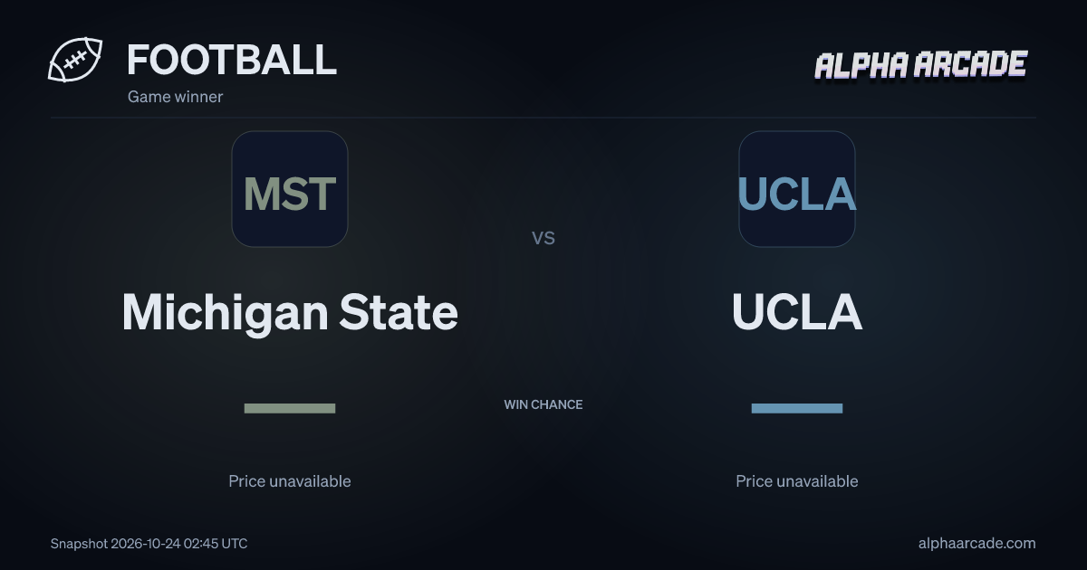 FOOTBALL: Michigan State — / UCLA —