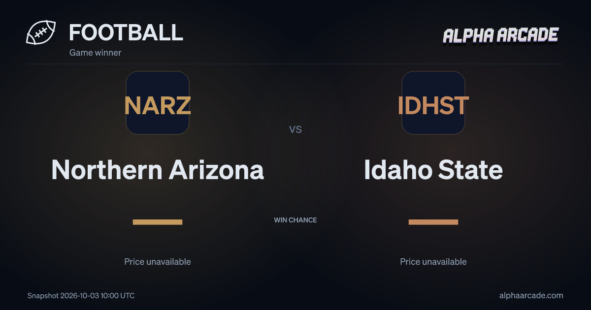 FOOTBALL: Northern Arizona — / Idaho State —
