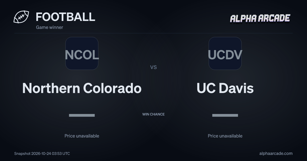 FOOTBALL: Northern Colorado — / UC Davis —