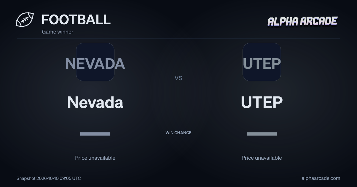 FOOTBALL: Nevada — / UTEP —