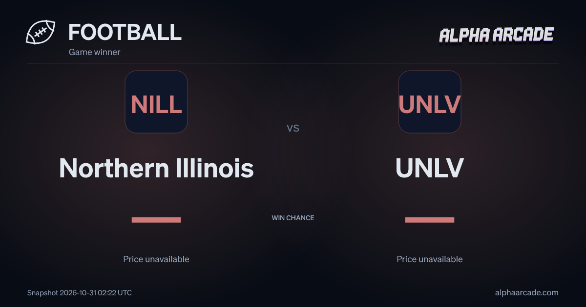 FOOTBALL: Northern Illinois — / UNLV —