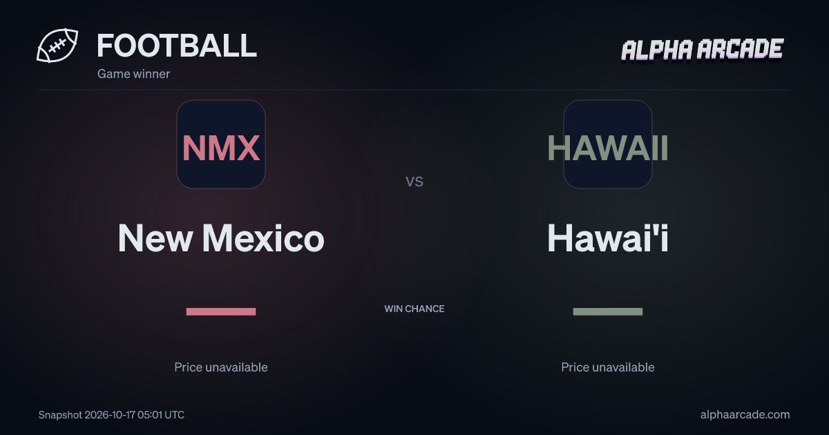 FOOTBALL: New Mexico — / Hawai'i —