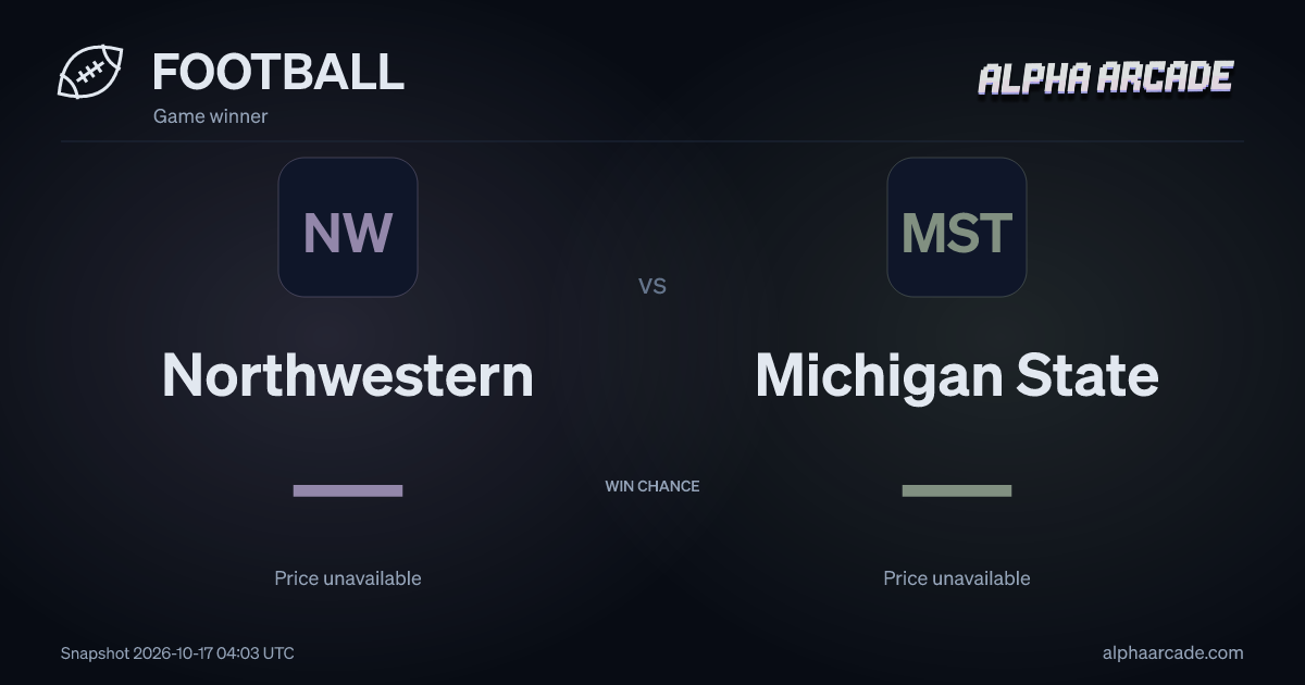 FOOTBALL: Northwestern — / Michigan State —