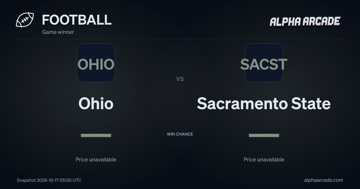FOOTBALL: Ohio — / Sacramento State —