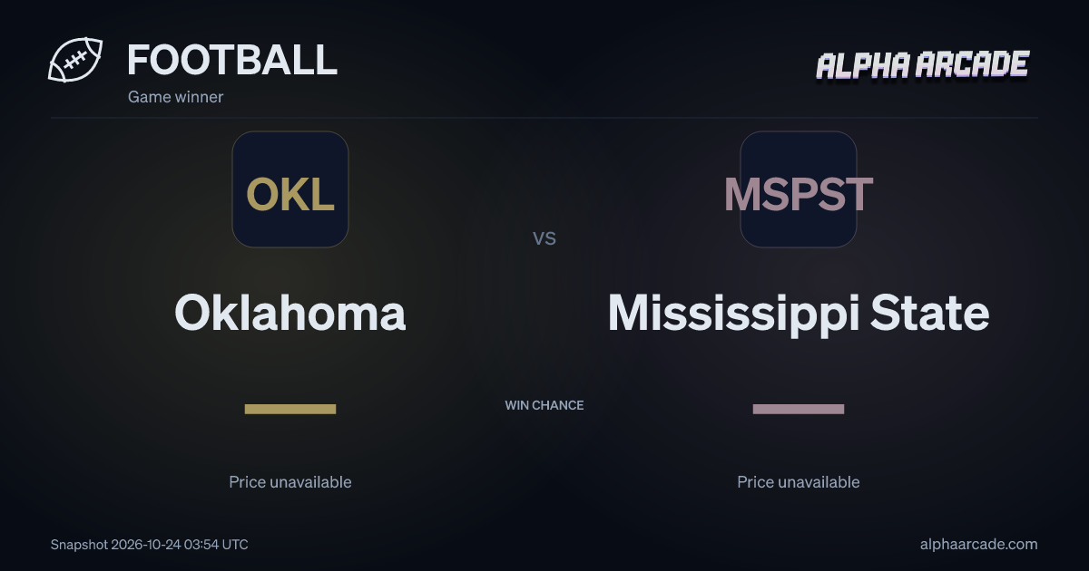 FOOTBALL: Oklahoma — / Mississippi State —
